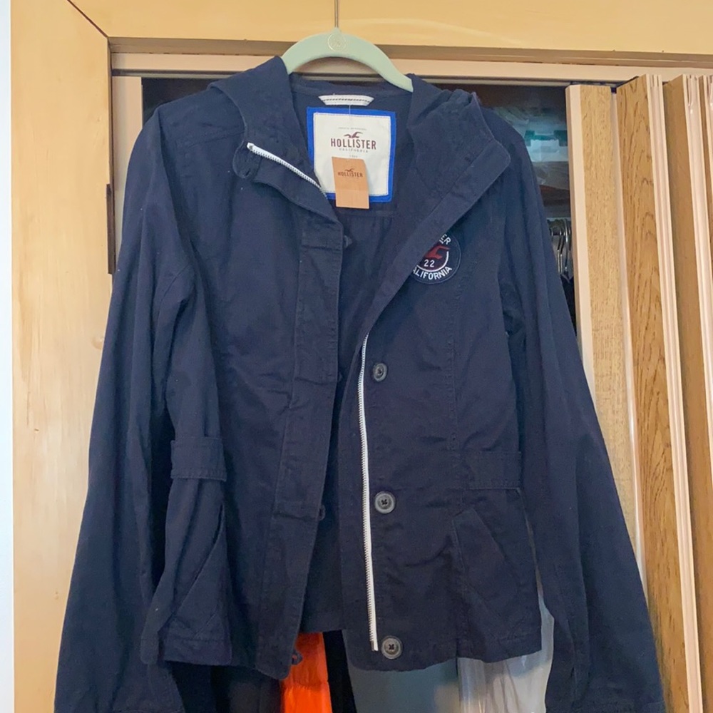 Hollister NWT Size Medium Navy Jacket